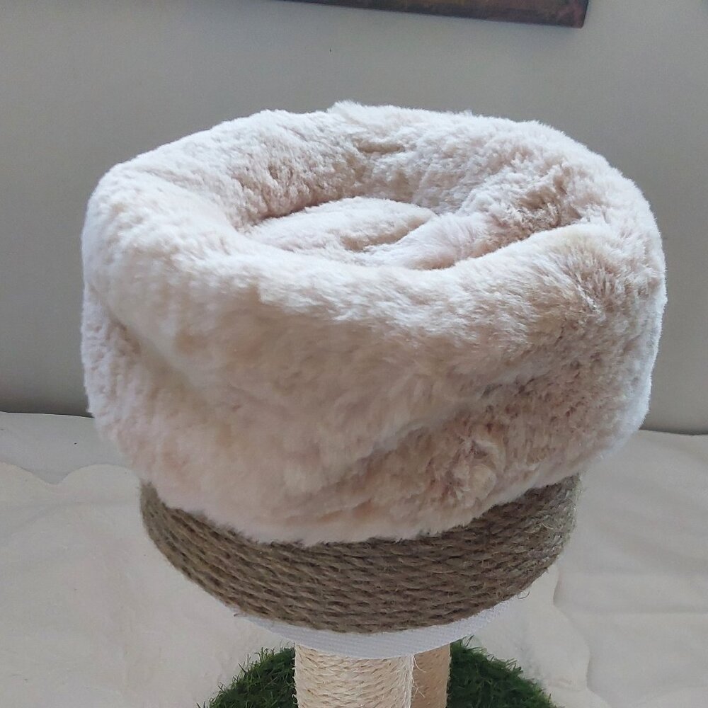 VINTAGE Gimbels fur pillbox hat